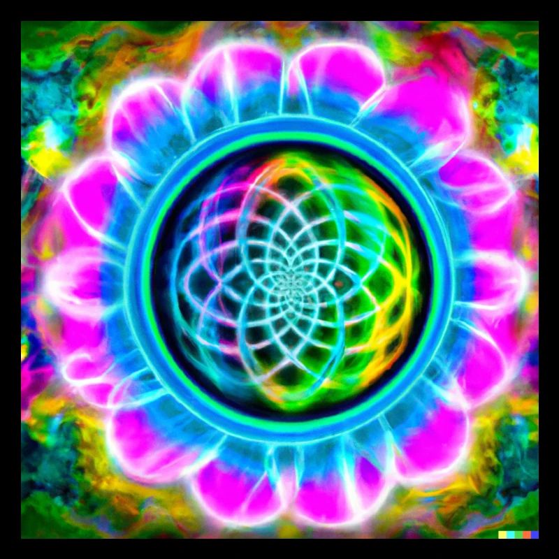 Fleur de vie psychédélique