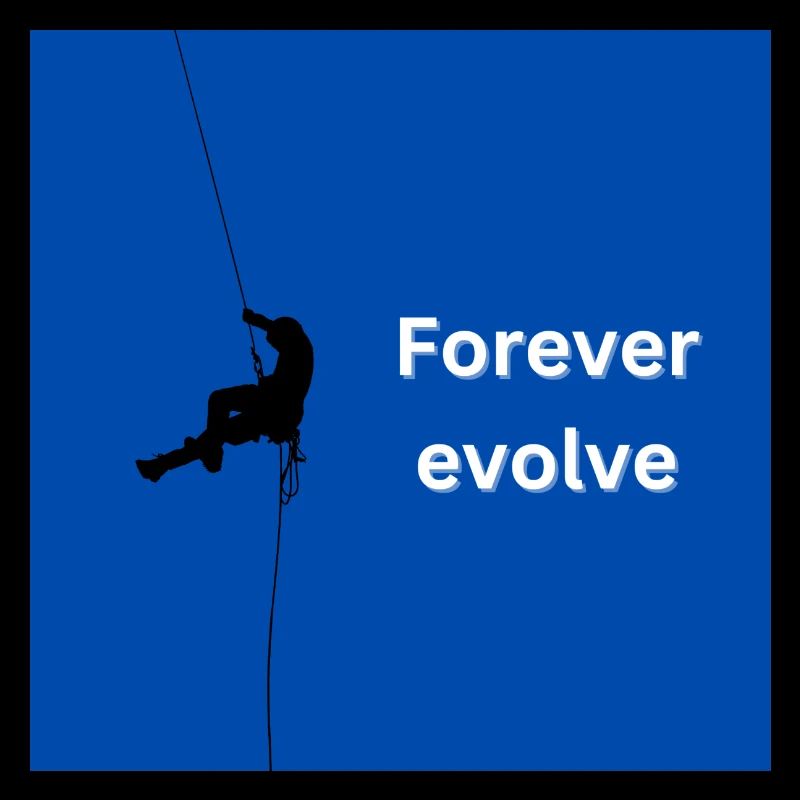 Forever evolve blue white