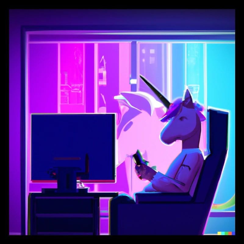 Unicorn Synthwave chill