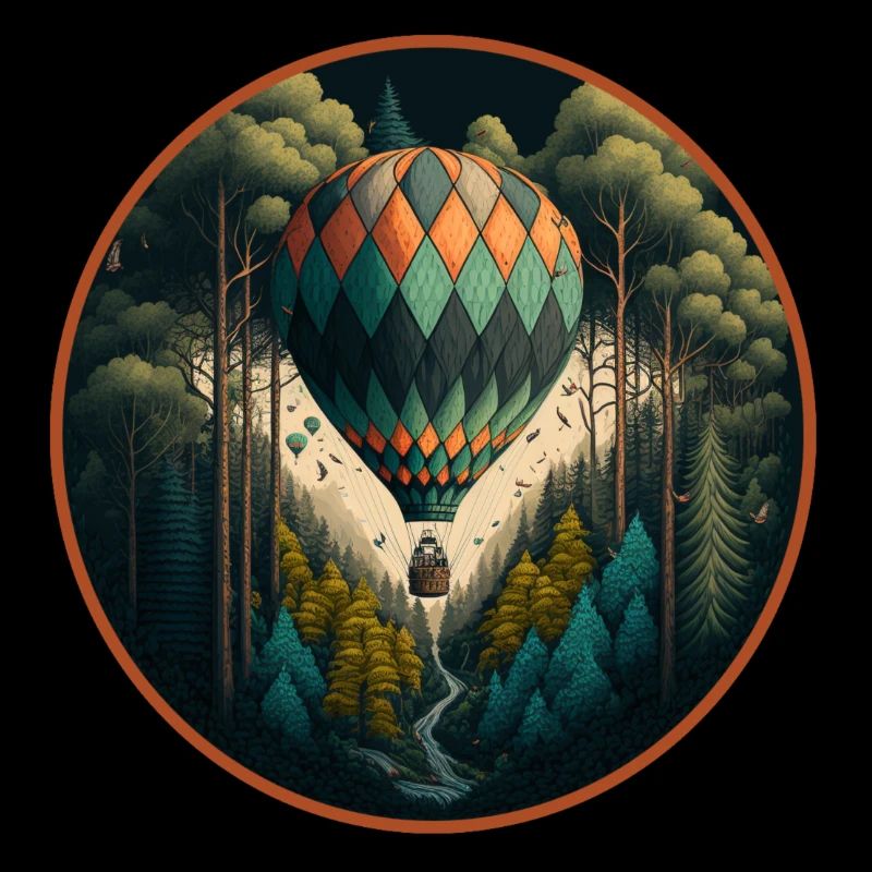 Ballon dans les bois