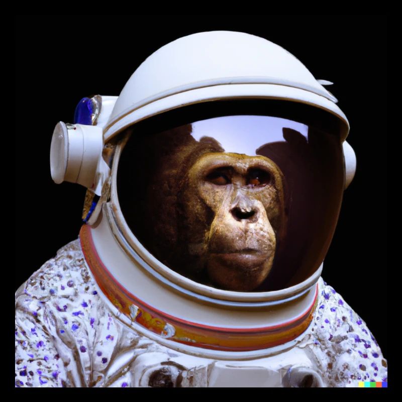 Affe Astronaut