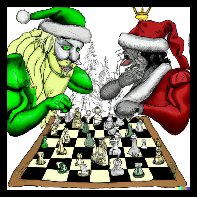 weihnachtsmann schach comic