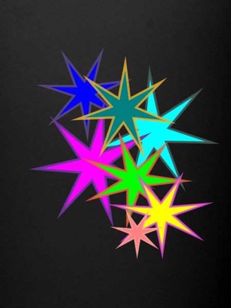 bunte Sterne