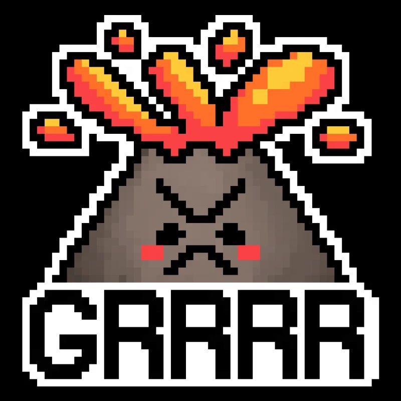 Angry Pixel Volcano