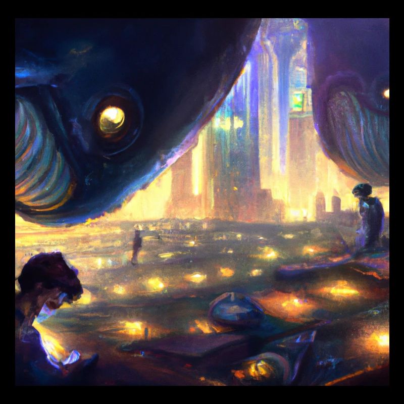 Monsters floating in the sky