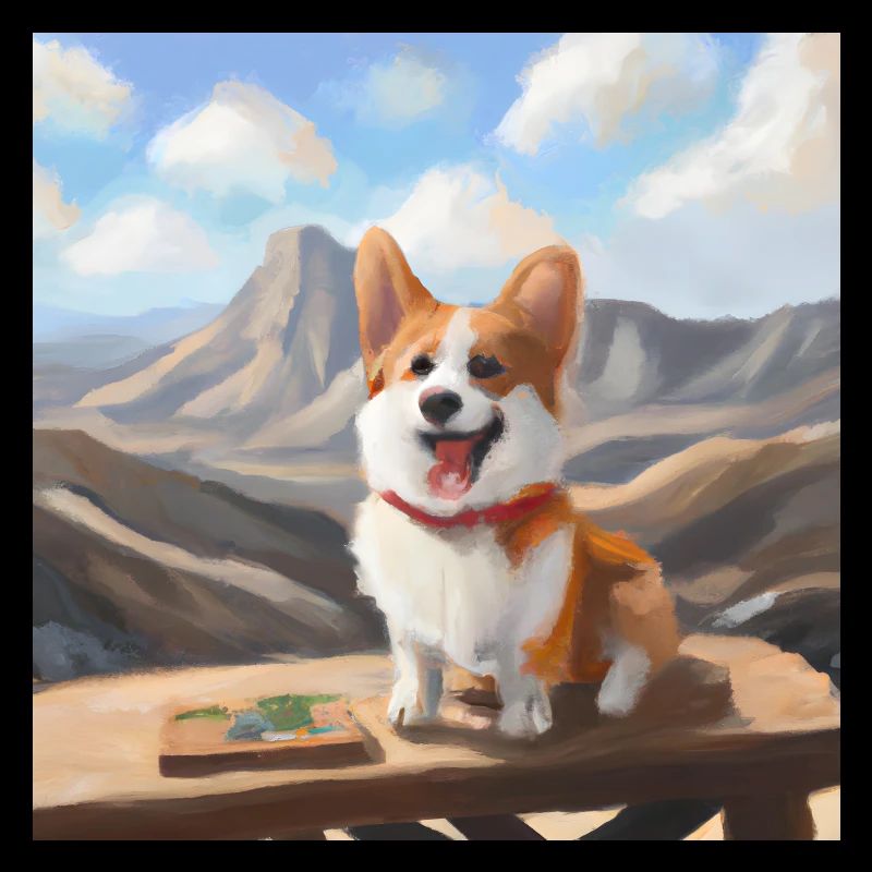 Mignon Corgi dans la nature