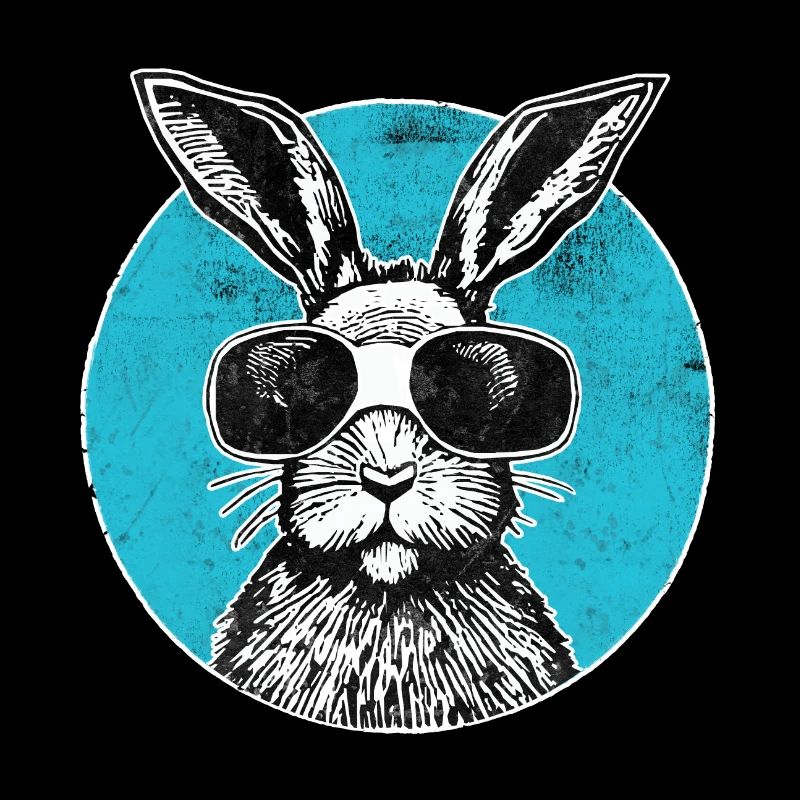 Hase mit Brille auf der Nase
