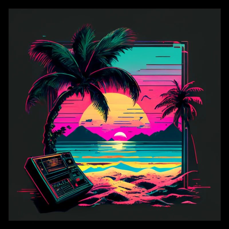 Synth sunset