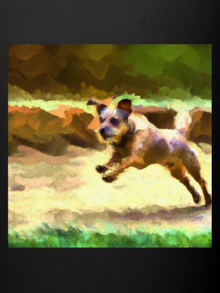 Hund - Öl auf Leinwand