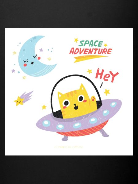 Chaton de l’espace - OVNI