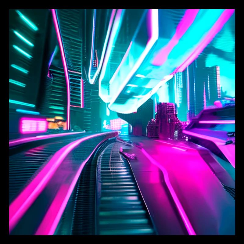 Beaux néons abstraits