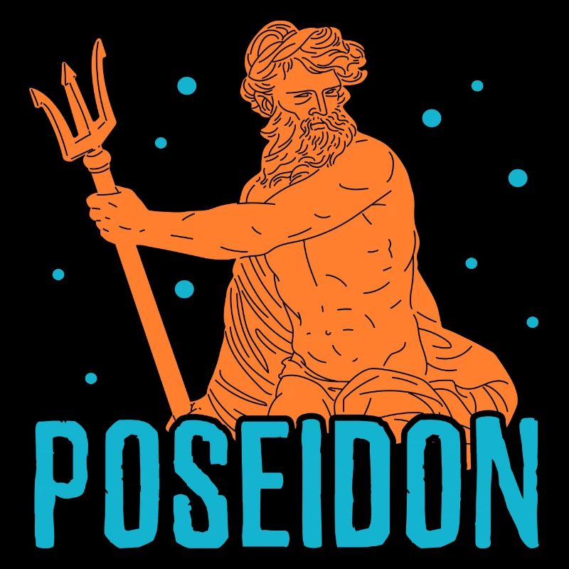 poseidon Design for a greek mythology fan
