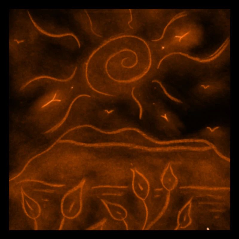 ORANGE NIGHT LANDSCAPE