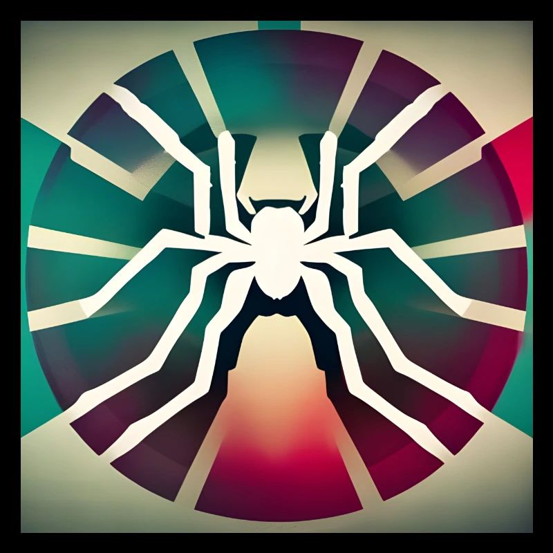 Spinne bunt