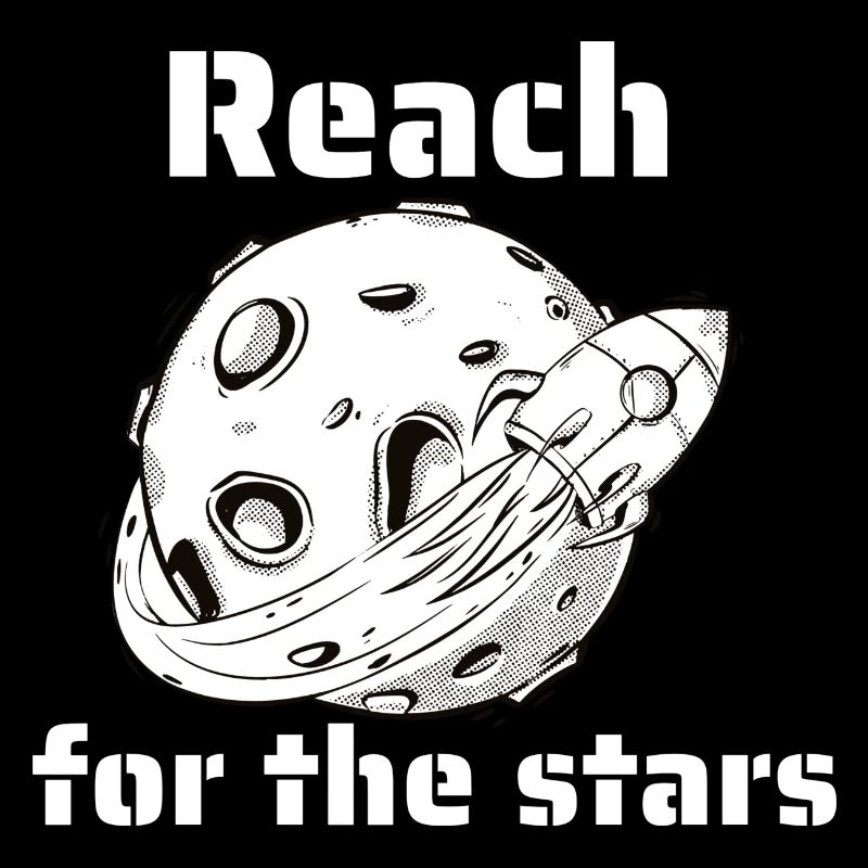 Reach For The Stars Retro Outer Space Designs