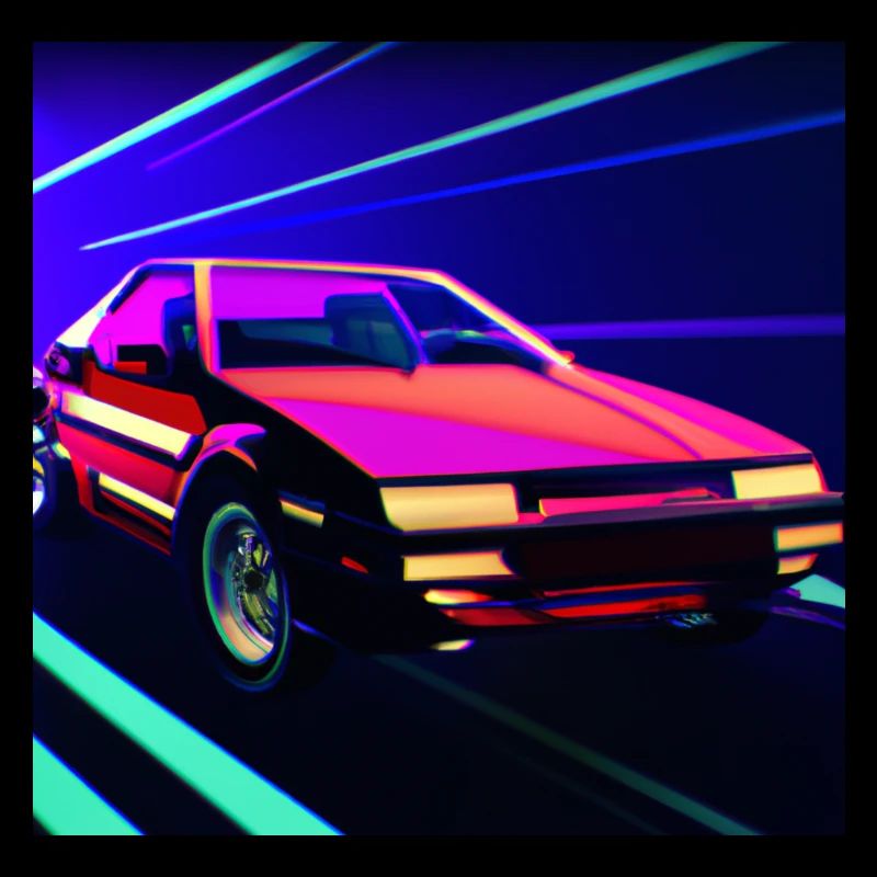 Synthwave Sportwagen 8