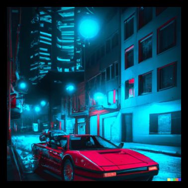 Auto Synthwave in Dark City