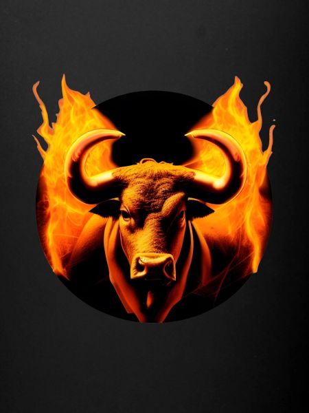 Taureau en feu