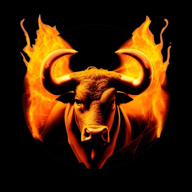 Taureau en feu