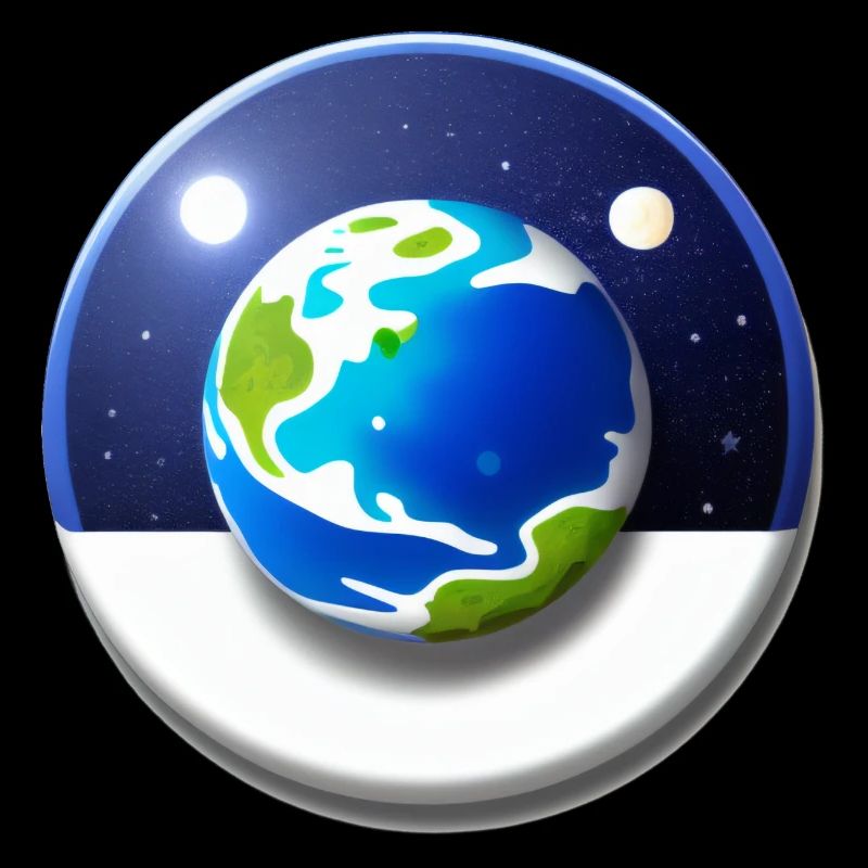 Représentation de bande dessinée 3D de la planète Terre 12