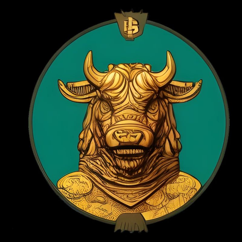 Fantasy Magic Bull Emblem