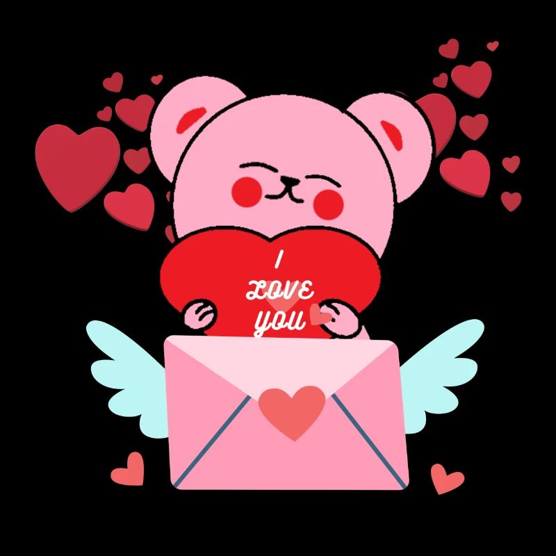 A bear with a loving message