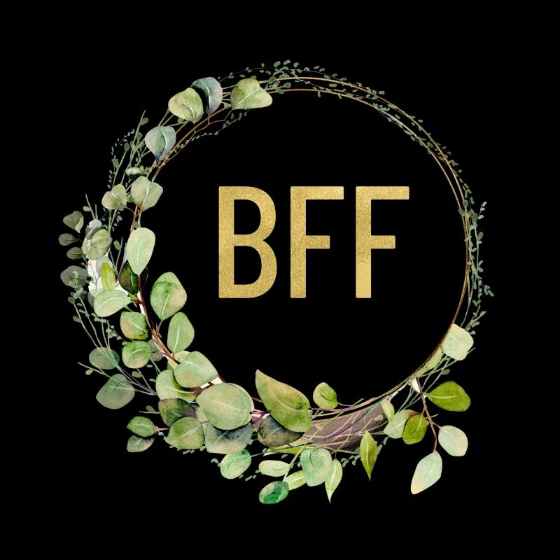 BFF! Eucalyptus wreath customizable