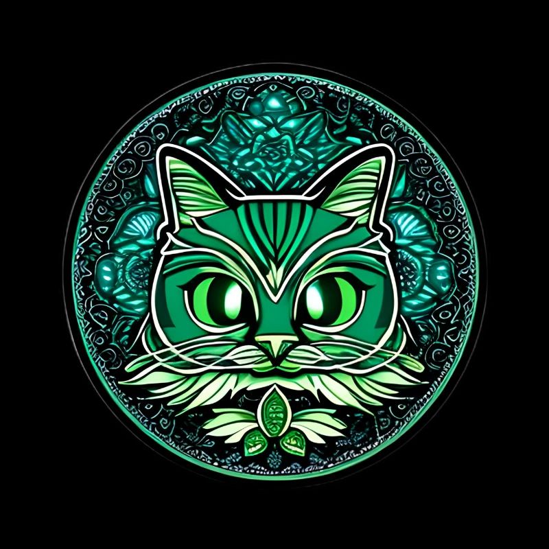 Mandala and cat