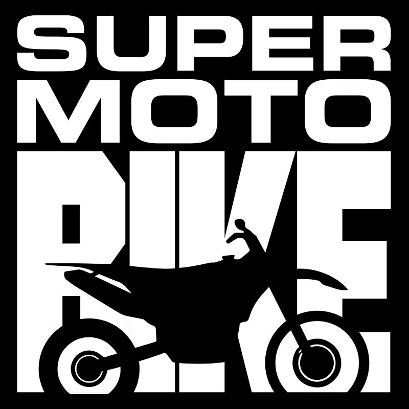 SUPER MOTO vélo blanc