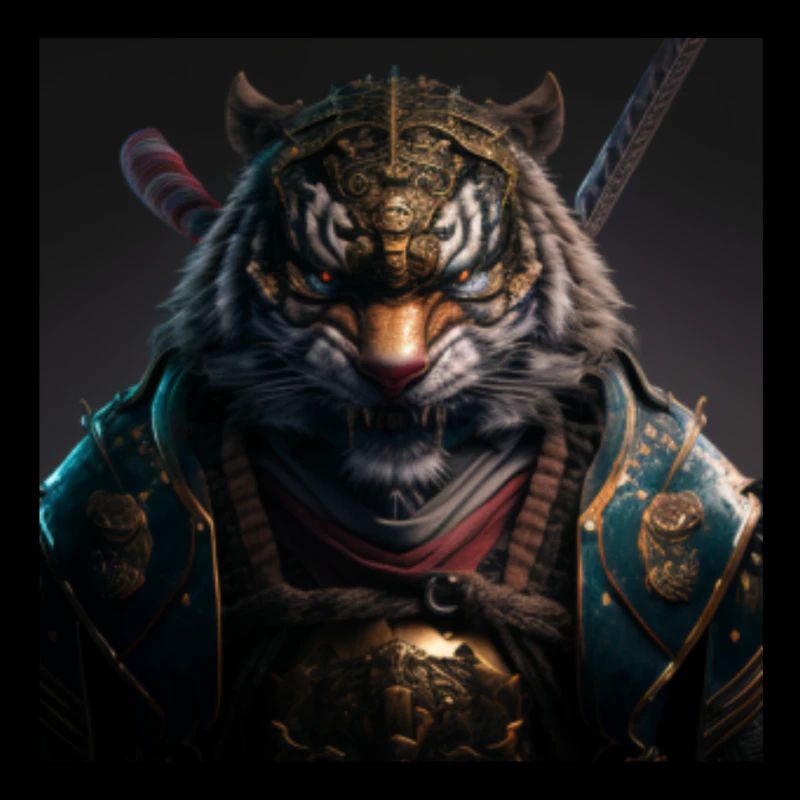 Tiger Samurai Krieger | Warrior-Motivation