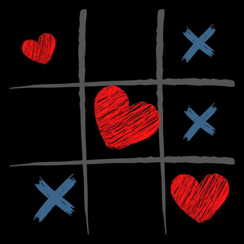 Valentinstag Tic-Tac-Toe