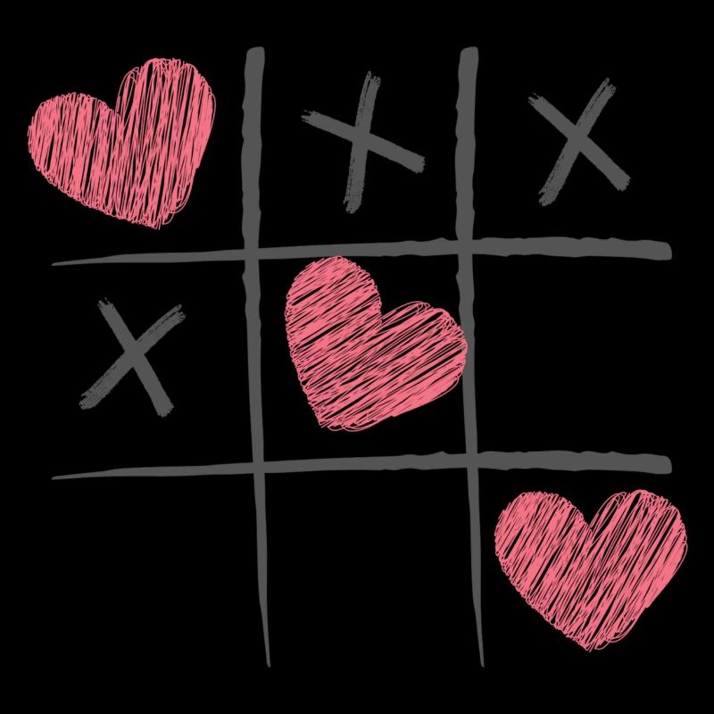 Valentinstag Tic Tac Toe