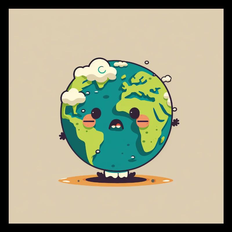 A cute planet Earth