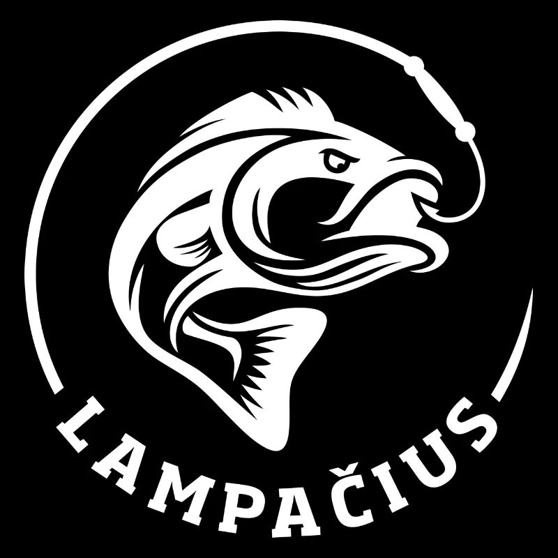 Lampačius logo baltas
