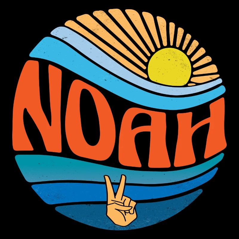 Noah Hemd Vintage Sunset Noah Groovy Tie Dye