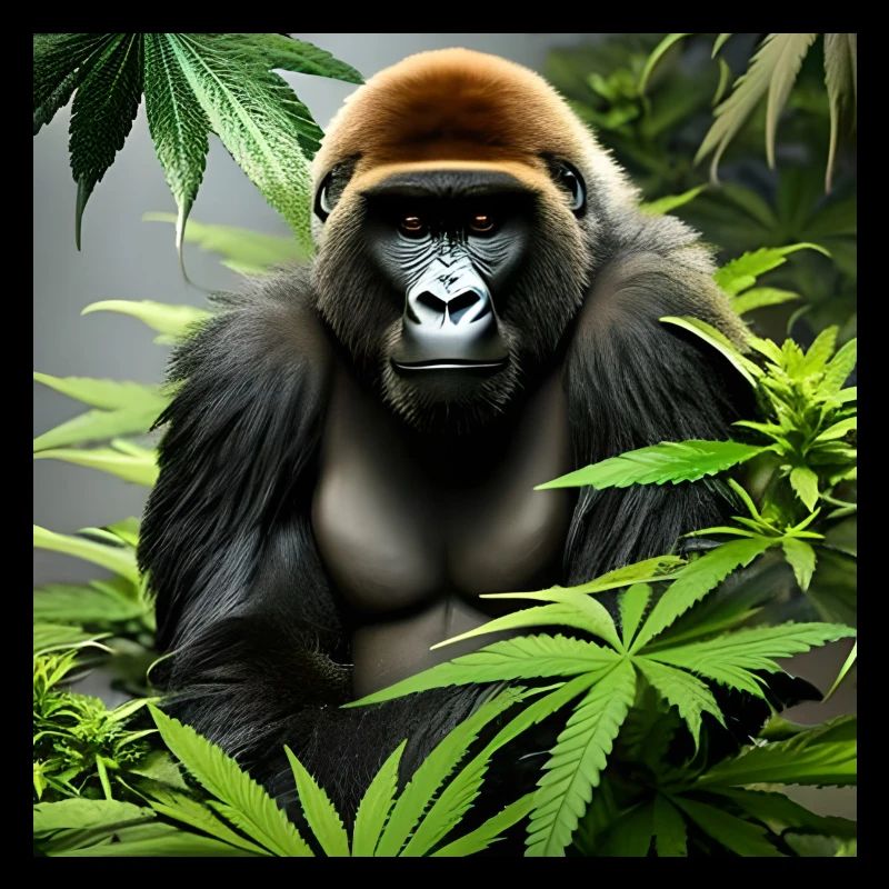 Gorille de cannabis