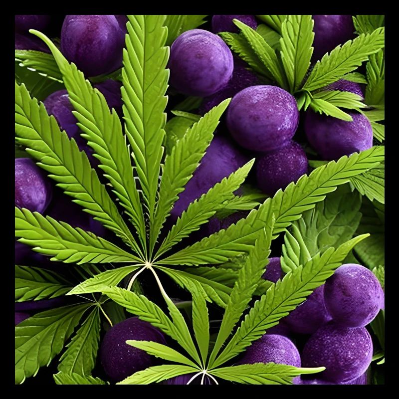 Cannabis violet design weed