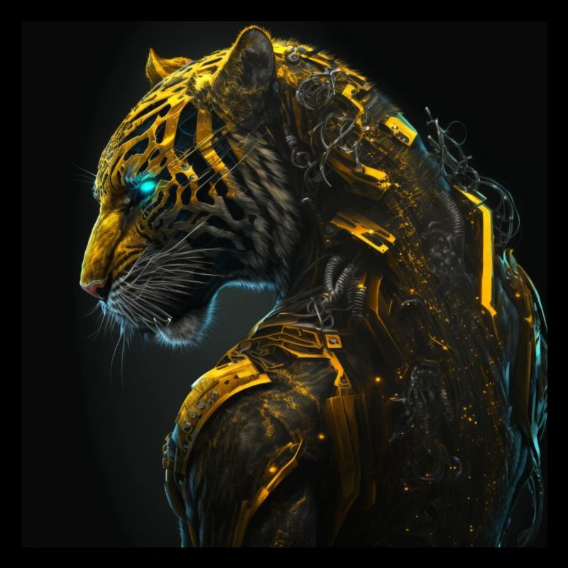 Tiger black yellow
