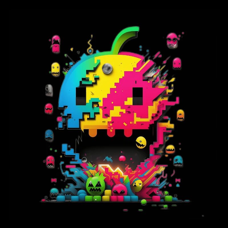 Arcade Neon Gaming Monster