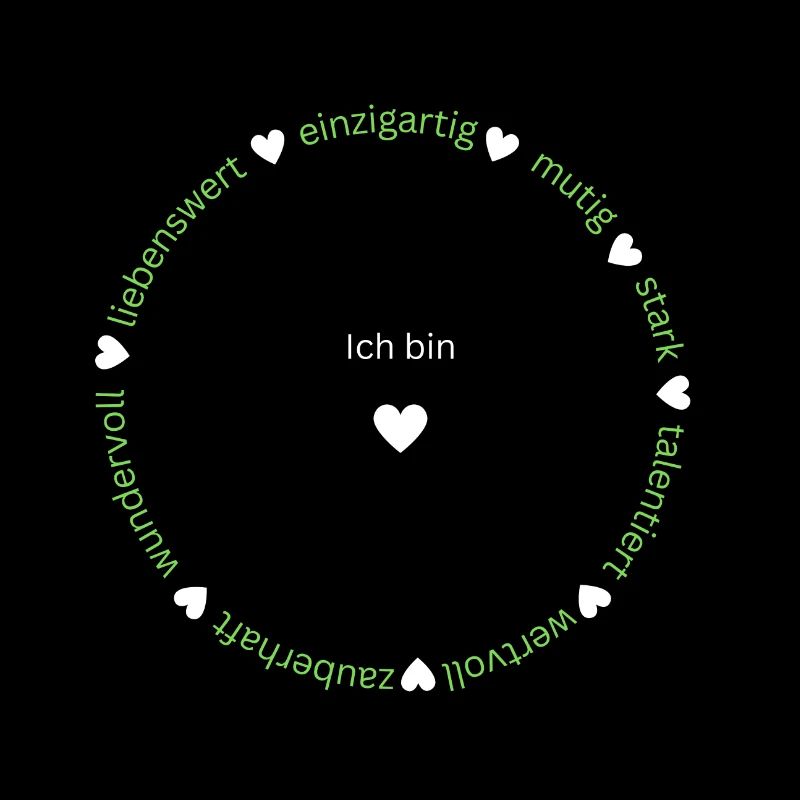 Ich bin einzigartig, liebenswert, mutig, stark...