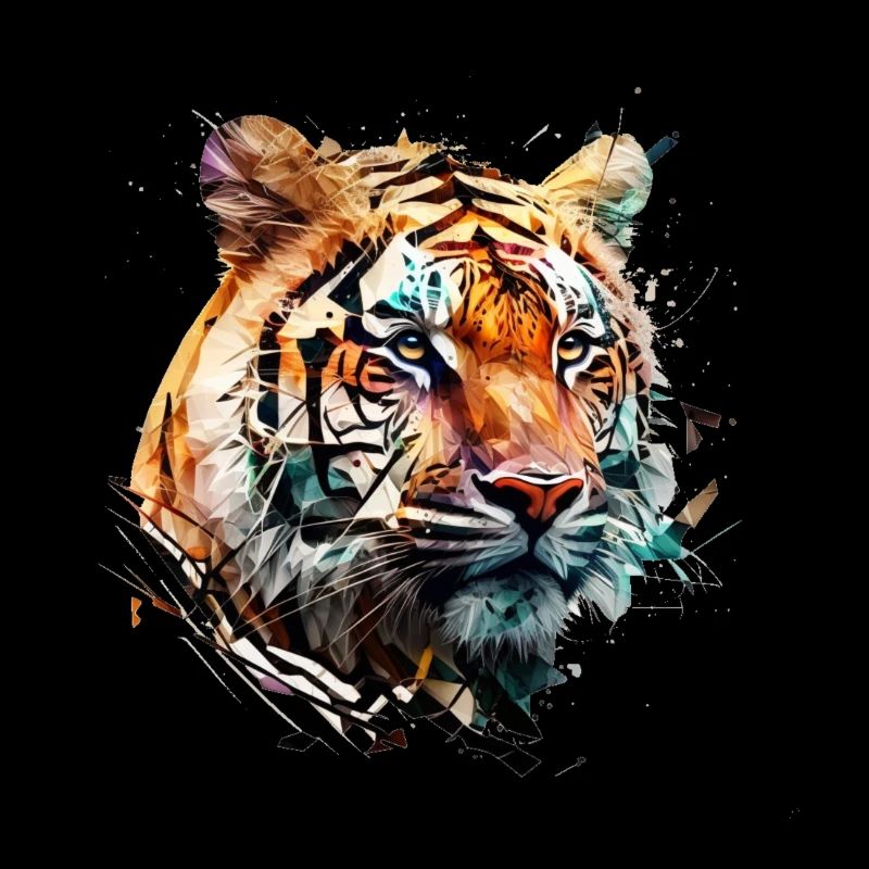 Abstraktes Tiger Design