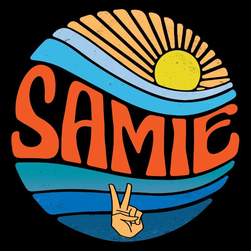 Samie Shirt Vintage Sunset Samie Groovy Tie Dye