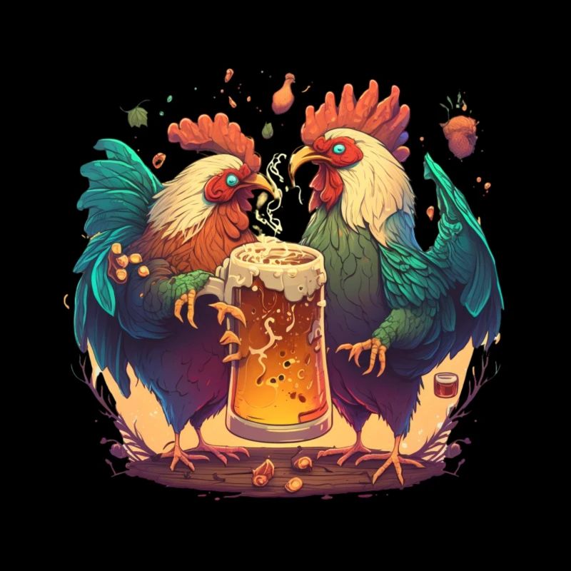 Cockfighting for beer
