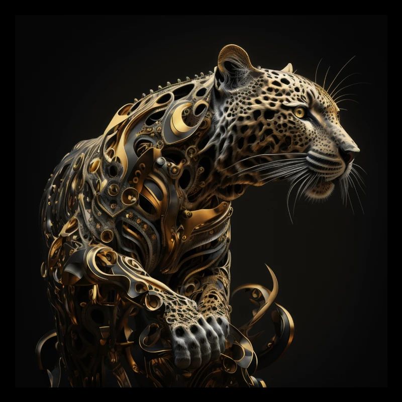 Jaguar mécanique, or, art à couper le souffle