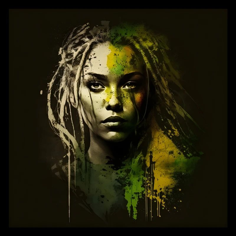 Visage femme dreadlocks n°11