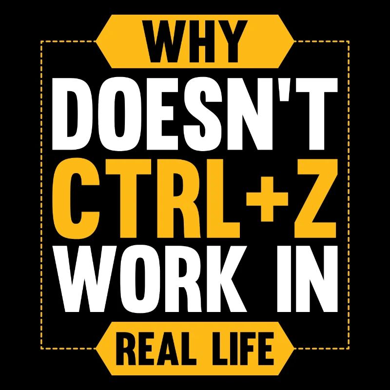 cadeau programmeur pc CTRL Z computer