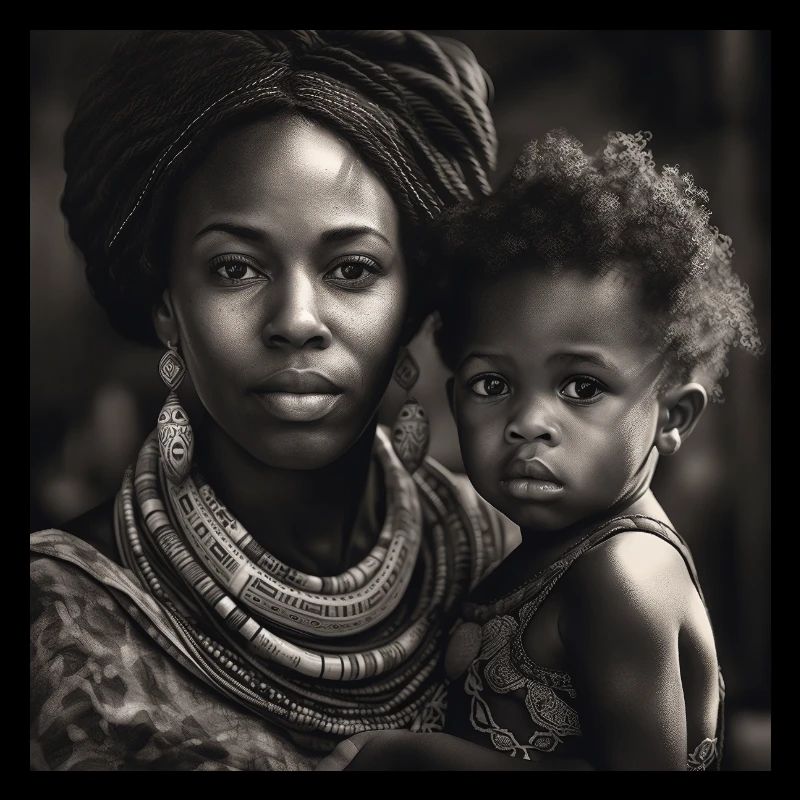 Belle mère avec enfant