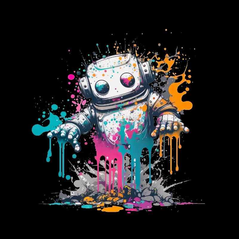 Regenbogen-Roboter zum Knuddeln