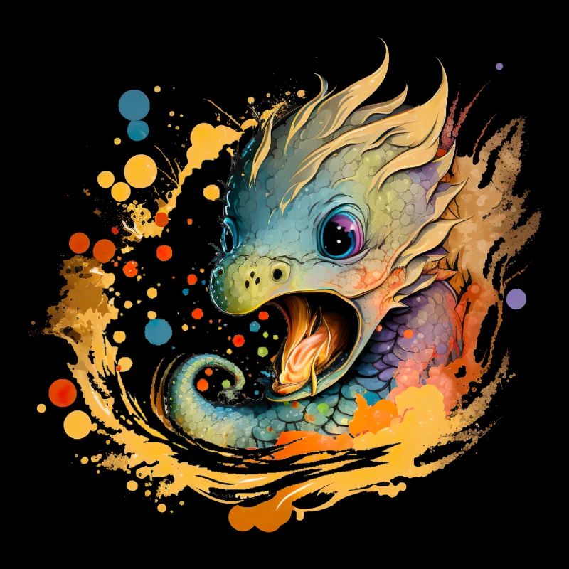 Rainbow Fire Dragon