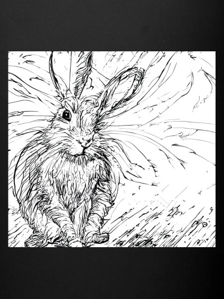 Drawn hare